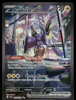 Miraidon ex - 244/198 Special Illustration Rare Holo NM Pokemon SV01: Scarlet & - Image 1