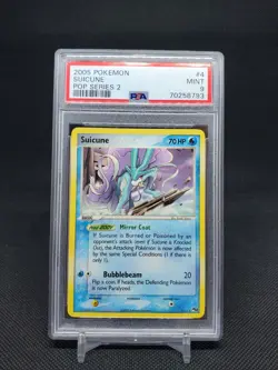 2005 Suicune 4/17 Pop Series 2 PSA 9 Mint Pokemon TCG - Image 1