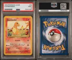 1999 POKEMON GAME #46 CHARMANDER PSA 9 BASE SET - The original Char Char - Image 1