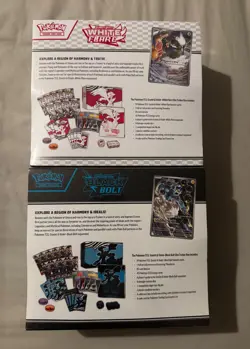 Pokemon TCG Black Bolt and White Flare ETB Bundle 2x Pair - New & Sealed - Image 2