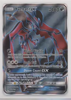 Full Art - Yveltal GX Pokemon Sun & Moon Forbidden Light #124 - Image 1