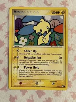 Pokemon TCG Minun 4/17 Pop Series 3 Holo LP - Image 1