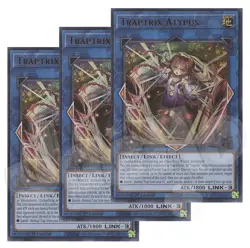 Yugioh - Traptrix Atypus x 3 - 1st Edition Ultra Rare NM - Free Holo Card - Image 1