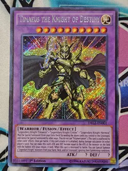 Timaeus the Knight of Destiny - DRL2-EN001 - Secret Rare - 1st Edition - YuGiOh - Image 1