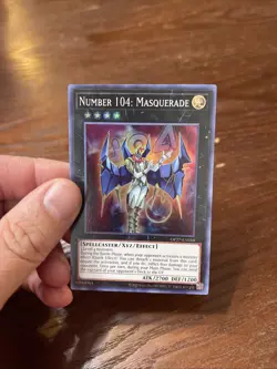 Number 104: Masquerade Super Rare OP27-EN010 Yugioh - Image 3