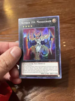 Number 104: Masquerade Super Rare OP27-EN010 Yugioh - Image 2