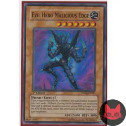 Yugioh Evil HERO Malicious Edge DP06-EN006 Super Rare 1st Edition NM - Image 1
