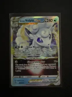 Pokemon TCG Silver Tempest Alolan Vulpix Card VSTAR 034/195 Nm - Image 1