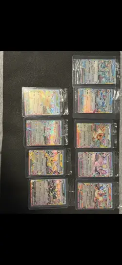 Prismatic Evolutions Surprise Box Sealed Stamp Ex Promo Cards 9/9 Complete Set - Image 1