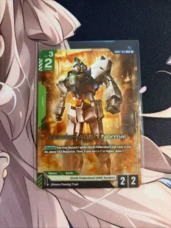 Gundam AGE-1 Normal LR - GD02-021 - Dual Impact Gundam TCG Card Game - Image 1