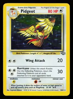 Pidgeot 8/64 Holo Rare Jungle Pokemon Card - Image 1