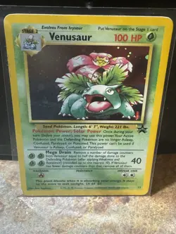 VENUSAUR BLACK STAR PROMO #13 HOLO RARE POKEMON CARD - WOTC Game boy Exclusive! - Image 1