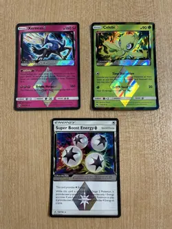 Pokemon TCG Celebi Prism Star LOT OF 3 CARDS - Includes Xerneas, Energy LP/MP - Image 1