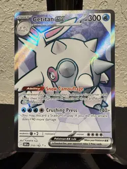 Pokemon TCG Cetitan EX Full Art Ultra Rare Holo 210/182 Destined Rivals Card NM - Image 1