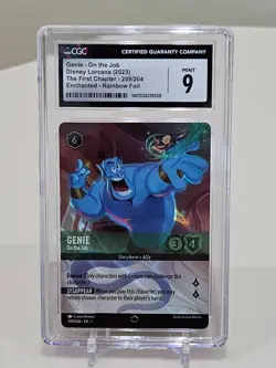 Disney Lorcana Genie On the Job The First Chapter 209/204 Enchanted CGC 9 - Image 1