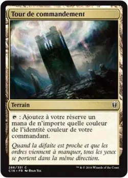 MTG Magic C16 4X Command Tower/Tour de commandement, French - Image 1
