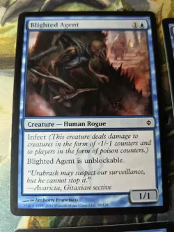 Magic: the Gathering / MtG Blighted Agent x4 New Phyrexia - Image 3