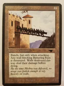 Battering Ram Antiquities Excellent Artifact Magic the Gathering MTG 1994 - Image 1