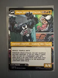 2025 Magic The Gathering Marvel Spider-Man (SPM) Venom/Eddie Brock #224 - Image 2