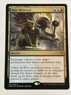 MTG War of the Spark Role Reversal 214/264 NM Rare - Image 1