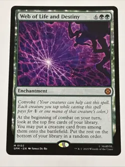 MTG Universes Beyond: Spider-man Web of Life and Destiny 0122 NM Mythic - Image 1