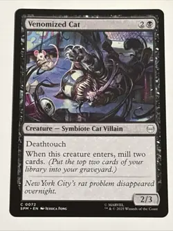 MTG Universes Beyond: Spider-man Venomized Cat 0072 NM - Image 1