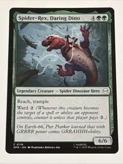 MTG Universes Beyond: Spider-man Spider-Rex, Daring Dino 0116 NM - Image 1