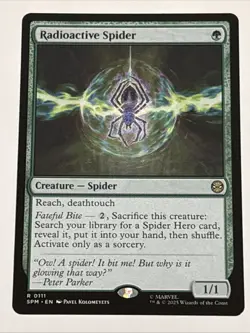 MTG Universes Beyond: Spider-man Radioactive Spider 0111 NM Rare - Image 1