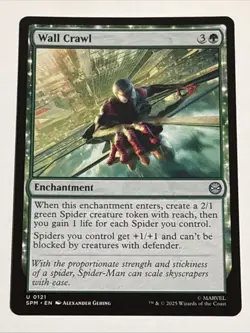 MTG Universes Beyond: Spider-man Wall Crawl 0121 NM - Image 1