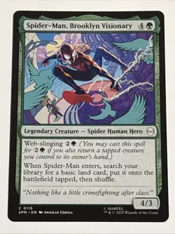 MTG Universes Beyond: Spider-man Spider-Man, Brooklyn Visionary 0115 NM - Image 1