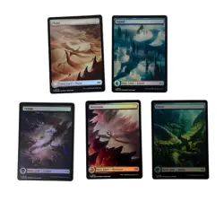 Foil Land Set (Full Art) [Tarkir: Dragonstorm] MTG - Image 1