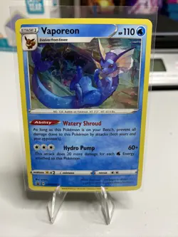 2020 Pokemon Vaporeon Holo SWSH072 Black Star Promo Near Mint - Mint - Image 1