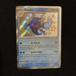 Palafin 2024 Pokemon Paldean Fates Scarlet Violet A64 #124 Baby Shiny Rare - Image 1