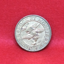 Scyther Pokemon Coin Medal No.123 1997 Vintage Banpresto Japanese Nintendo F/S - Image 1