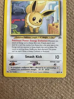 Eevee 38/75 Neo Discovery Pokemon TCG - Image 5