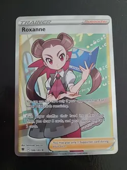 Roxanne 188/189 - Ultra Rare Full Art Holo Astral Radiance Pokemon TCG - NM - Image 1