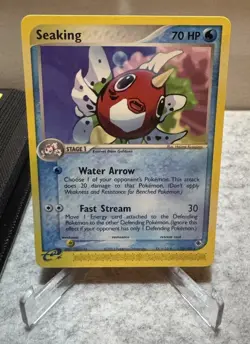 SEAKING 21/109 EX RUBY AND SAPPHIRE POKEMON NM - Image 1