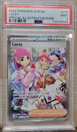 2024 Pokemon SCR EN Special Illustration Rare #172 Lacey PSA 9 MINT - Image 1