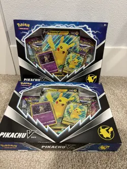 ⚡ Pokemon TCG Pikachu V Box (2-Pack Lot) - Sword & Shield Promo Collection Seale - Image 1