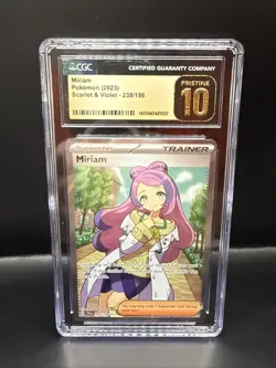 Pokemon Miriam 238/198 Full Art Pokemon Scarlet Violet Base Set CGC 10 Pristine - Image 2