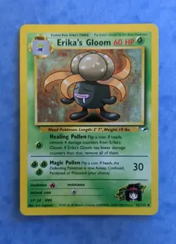 Pokemon TCG Erika’s Gloom 45/132 Gym Heroes Wizards 2000 - Image 1