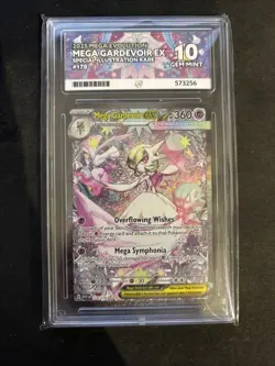 Mega Gardevoir EX Special Illustration Rare 178/132 ACE 10 Graded Pokemon TCG - Image 1