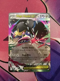 Mega Mawile ex 094/132 Mega Evolution Holo Double Rare Near Mint English Pokemon - Image 1