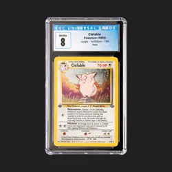 1999 Pokemon Jungle 1st Edition Clefable Holo 1/64 CGC 8 NM-MINT - Image 3