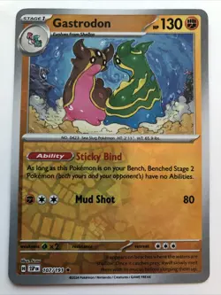 Pokemon TCG Surging Sparks Gastrodon Reverse Holofoil 107/191 NM Rare - Image 1