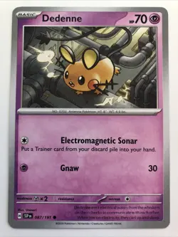 Pokemon TCG Surging Sparks Dedenne 087/191 NM - Image 1