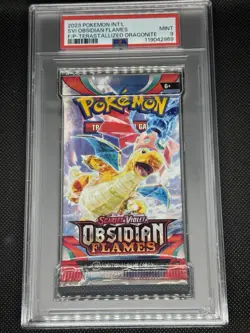 PSA 9 - Terastallized Dragonite - Pokemon SVI Obsidian Flames Booster Pack - Image 1
