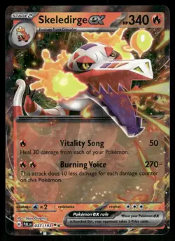 Skeledirge ex - 037/193 Double Rare holo Near Mint Pokemon SV02: Paldea Evolved - Image 1