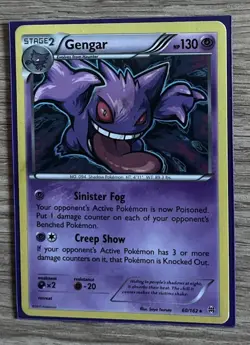 Gengar 60/162 XY BREAKthrough Rare Pokemon Card - Image 1