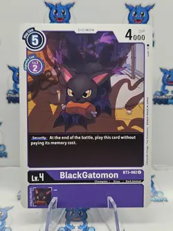 Digimon Card Game BlackGatomon BT3-082 U NM - Image 1